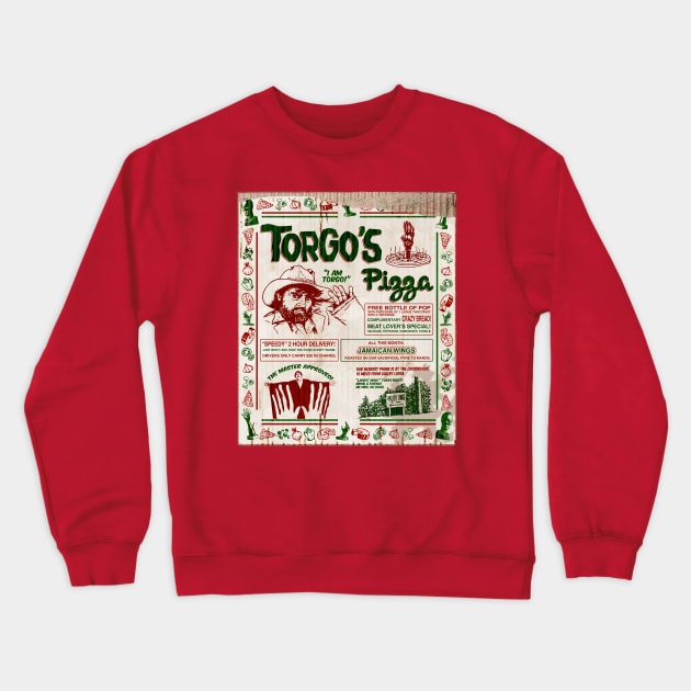 Torgo's Pizza Crewneck Sweatshirt by marlowinc